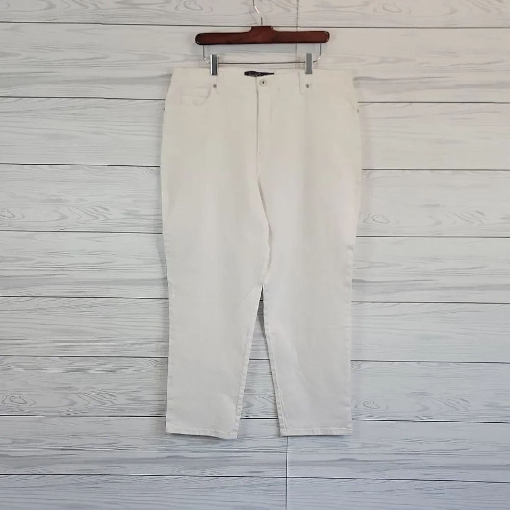 Gloria Vanderbilt Amamda Women's Jeans - White Size 18 Short